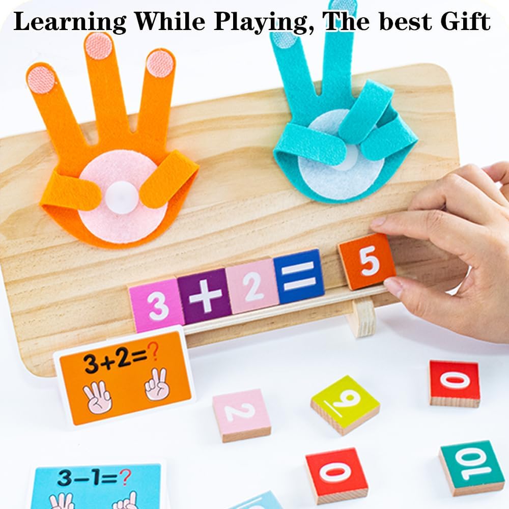 Educational Math manipulatives Number Counting Blocks for Kids