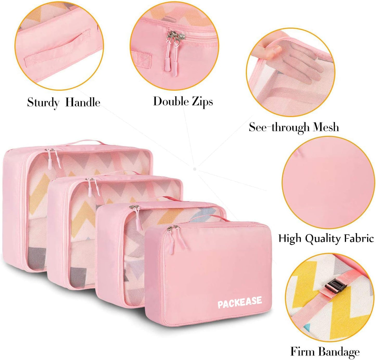 PackEase Max – 7-in-1 Travel Organizer Set for Smart, Hassle-Free Packing