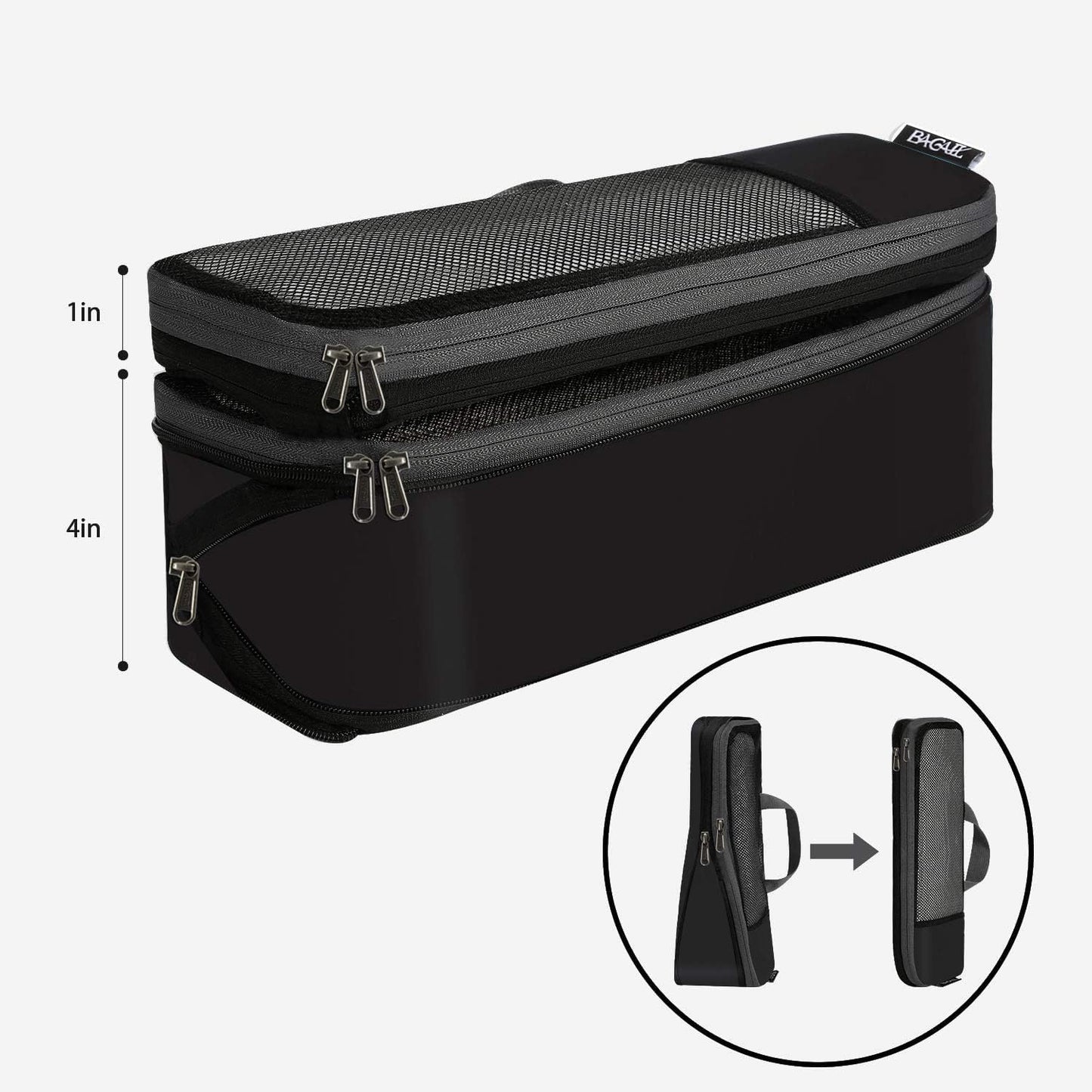 PackSmart Compression Cube Set – Expandable Travel Organizers (6‑Piece)