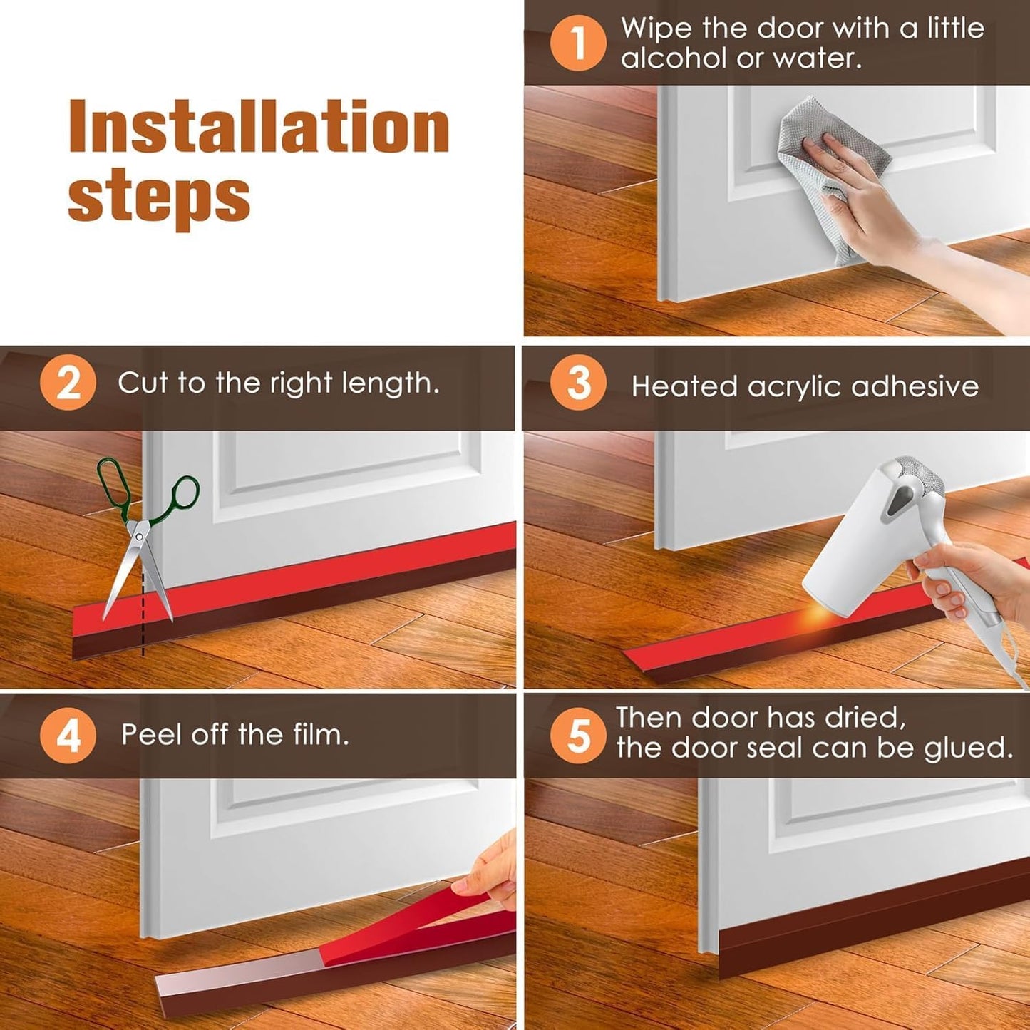 SilentSeal – Premium Silicone Door Bottom Blocker