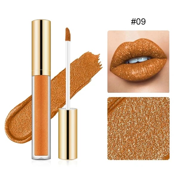 🔥 Shine Liquid Diamond Glitter Lipstick – Bold Metallic Sparkle