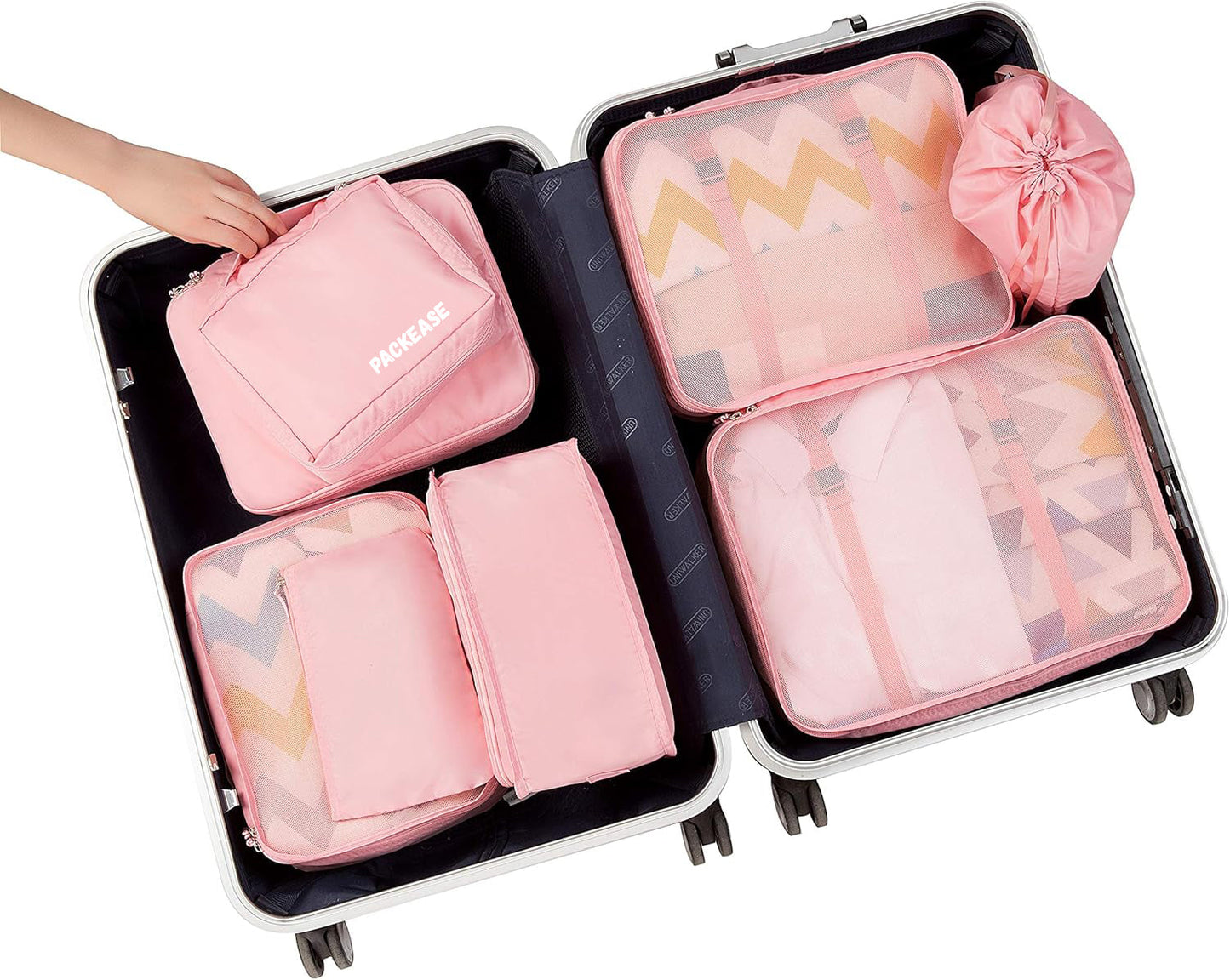 PackEase Max – 7-in-1 Travel Organizer Set for Smart, Hassle-Free Packing