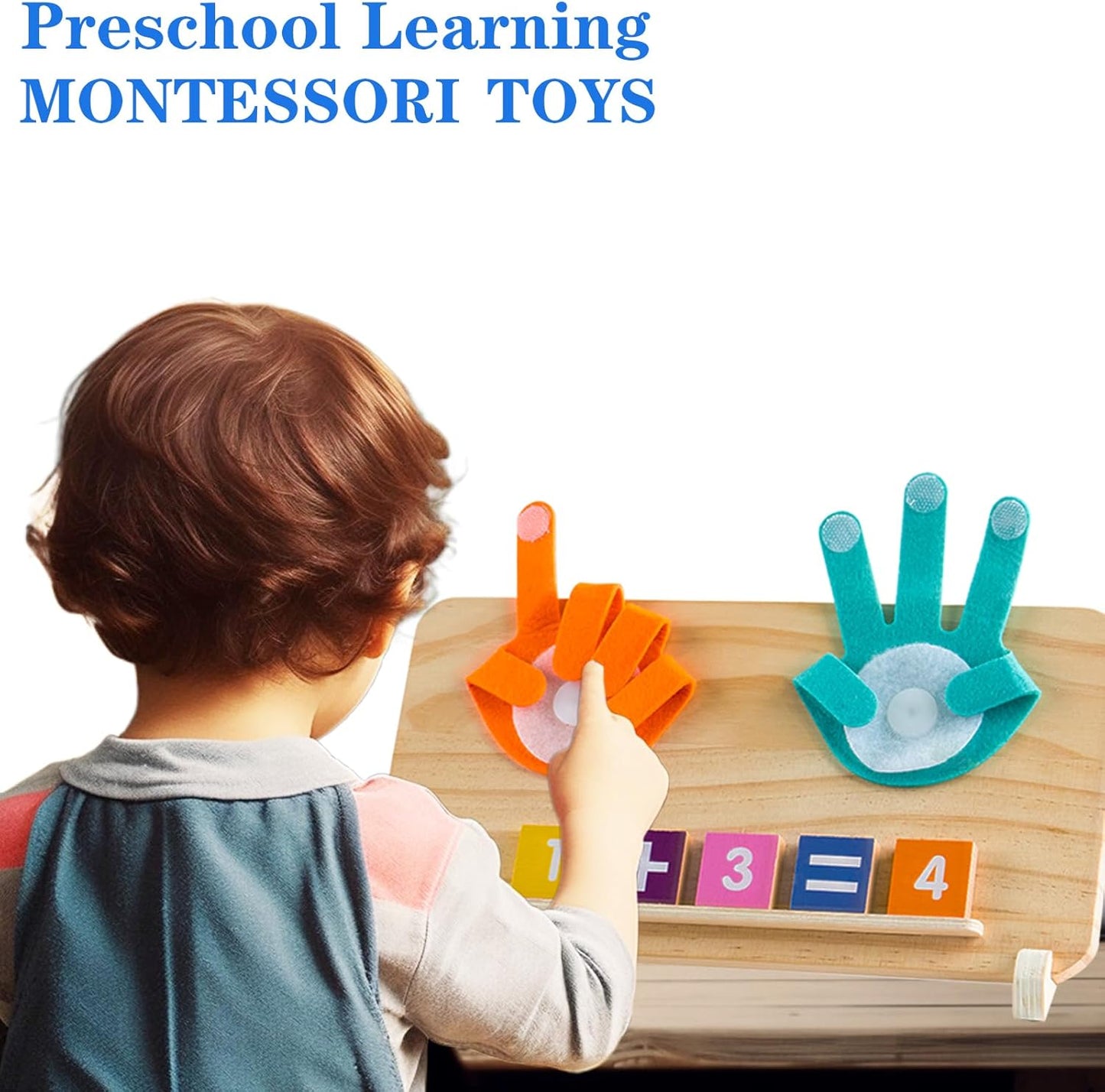 Educational Math manipulatives Number Counting Blocks for Kids