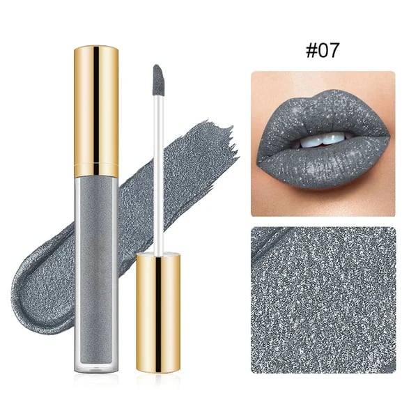 🔥 Shine Liquid Diamond Glitter Lipstick – Bold Metallic Sparkle