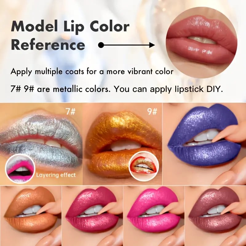 🔥 Shine Liquid Diamond Glitter Lipstick – Bold Metallic Sparkle