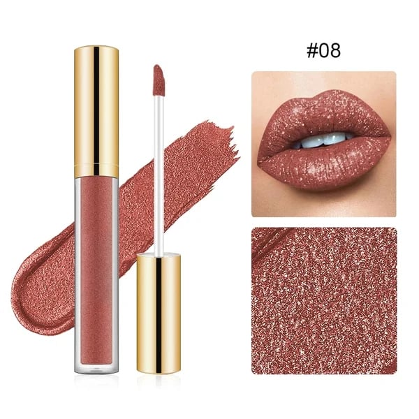 🔥 Shine Liquid Diamond Glitter Lipstick – Bold Metallic Sparkle