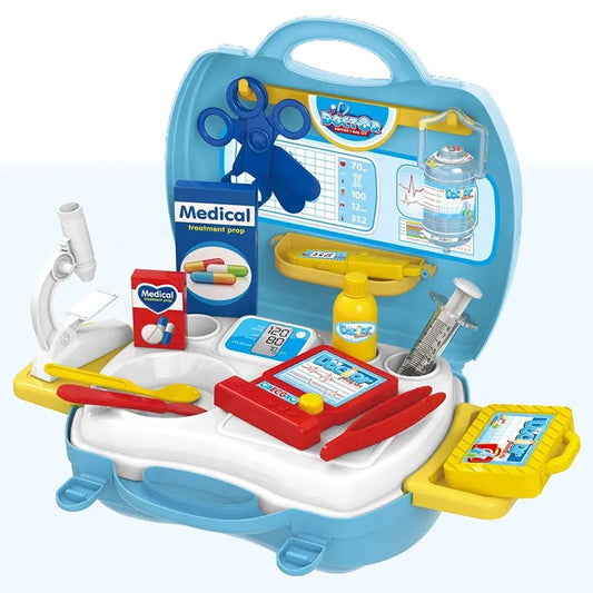 ShopyCare Doctor Playset for Kids – Pretend Play Medical Kit with Foldable Suitcase