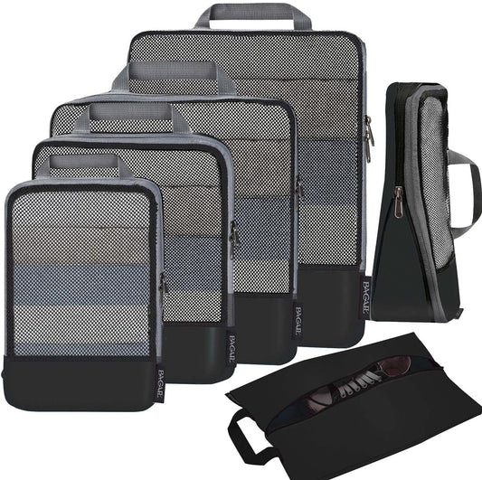 PackSmart Compression Cube Set – Expandable Travel Organizers (6‑Piece)