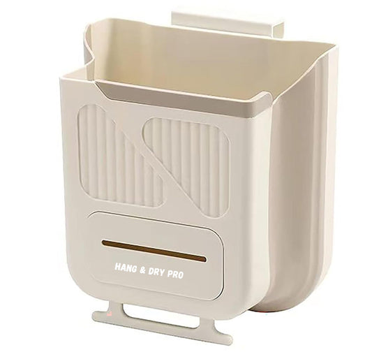 HangBin – Foldable Kitchen Trash Holder – Hanging Dustbin for Cabinet & Wall