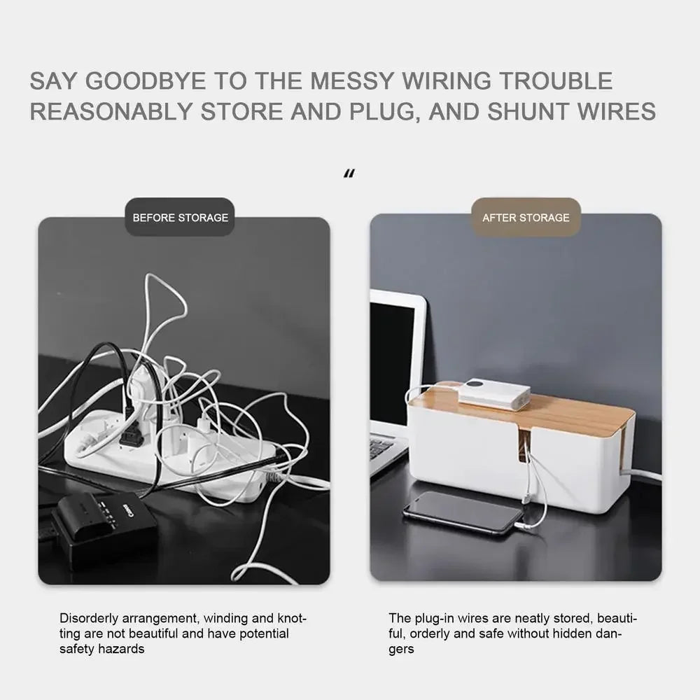 Cable Management Box with Mobile Stand