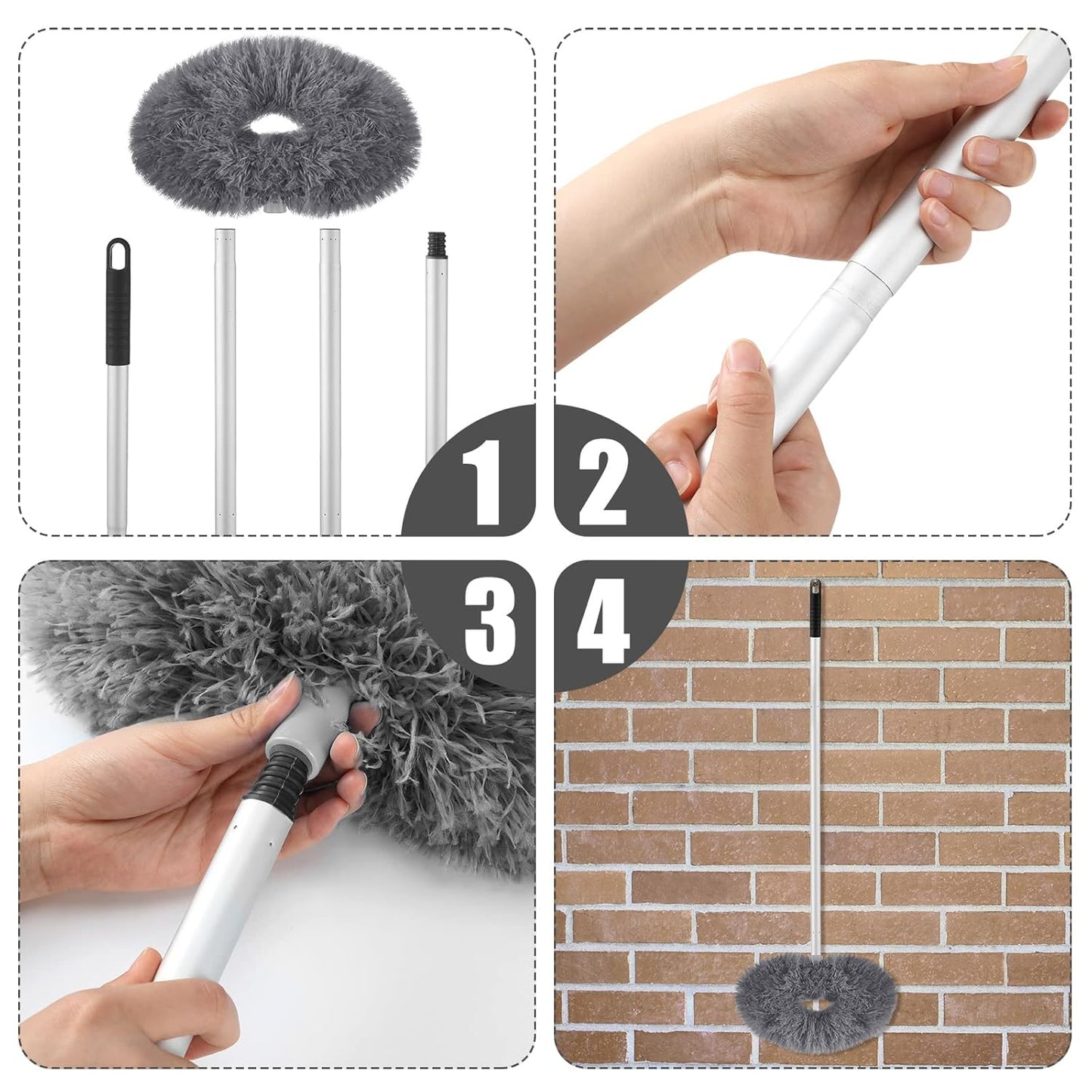 Extendable 2-in-1 Ceiling & Surface Duster