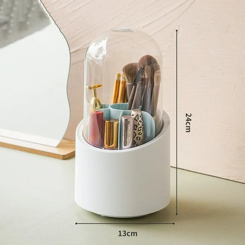 360° Rotating Cosmetic Brush Storage Box