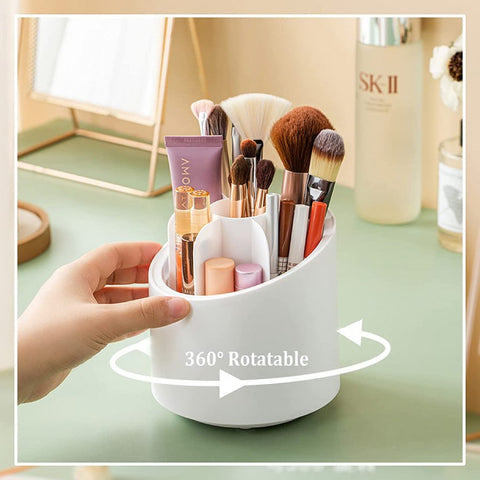 360° Rotating Cosmetic Brush Storage Box